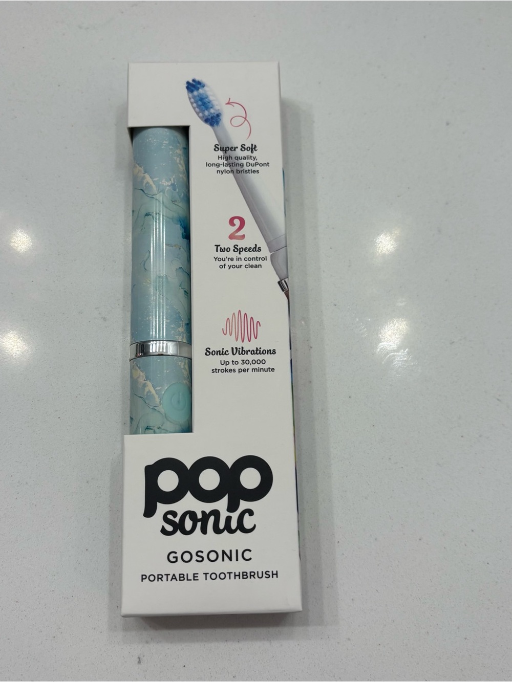 Pop Sonic Electric Toothbrush (mint marble) NEW